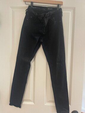 AG - Farrah Ankle Jeans - Black Wash - Size 27